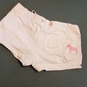 PINK Victoria's Secret Chino white shorts